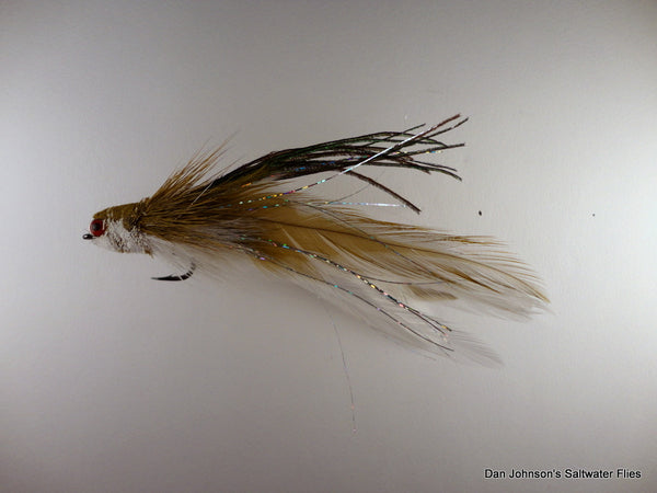 Flat Nose Andino Deceiver - Olive White, Hackle AD207A