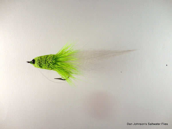 Big Head Fishalicious - Chartreuse White BTP27