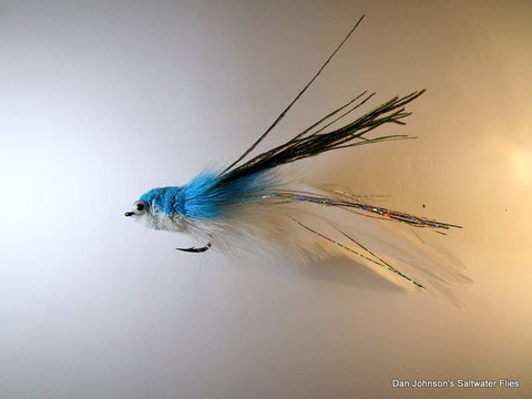 Flat Nose Andino Deceiver - Light Blue White, Hackle  IF687