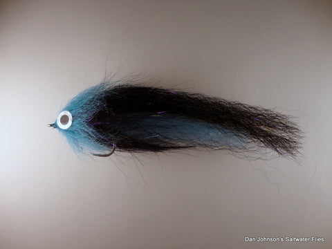 Brush Fly - Blue Black - Synthetic  IF281