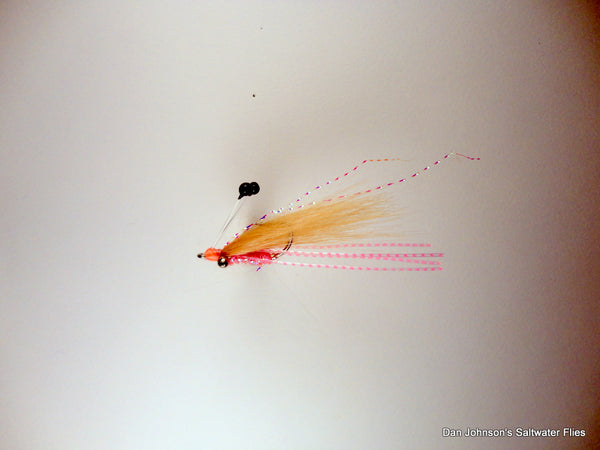 Ghost Shrimp - Tan Pink, Bead Chain Eye  IF570