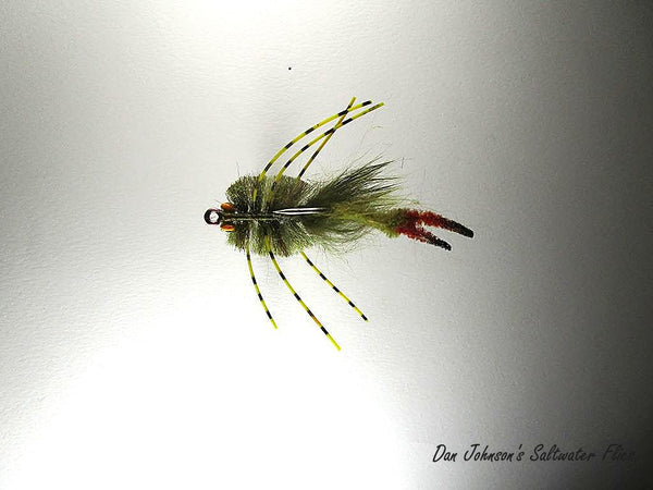 Strong Arm  Raghead Crab - Olive, Yellow Barred Legs CB1173A