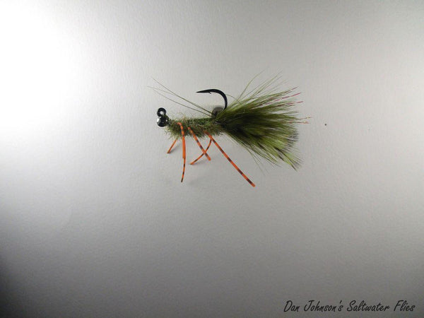 Striper Green Crab - Orange Barred Legs  CB1184J