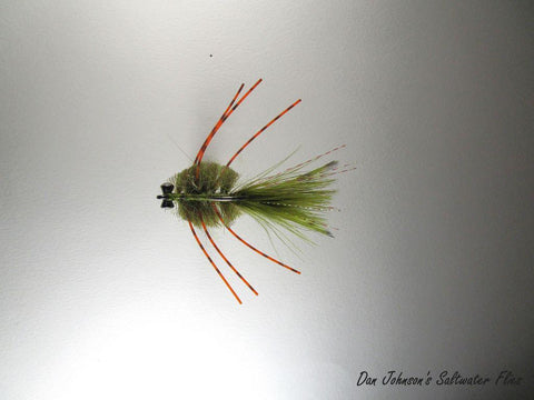 Striper Green Crab - Orange Barred Legs  CB1184J