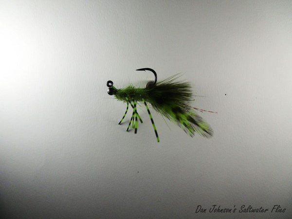 Striper Green Crab - Green Barred Legs  CB1194J