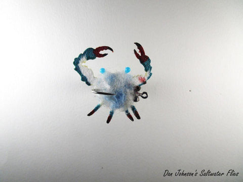 Clawed Raghead Crab - Blue White  CB1200