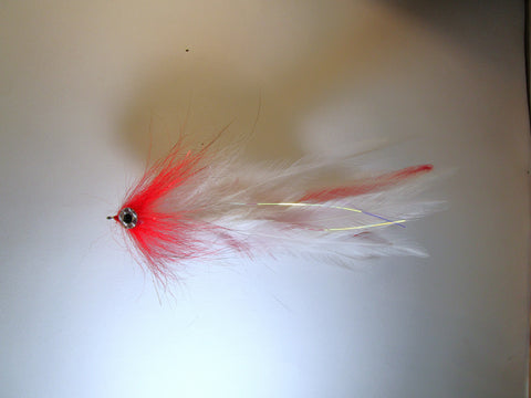 Brush Fly - Red White, Hackle IF1053