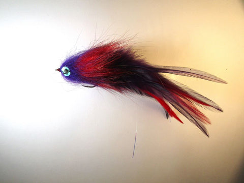 Brush Fly - Red Purple, Hackle IF1070