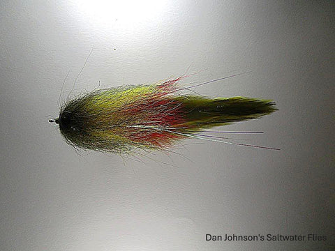 Parana River Streamer - Olive Red Yellow IF1271