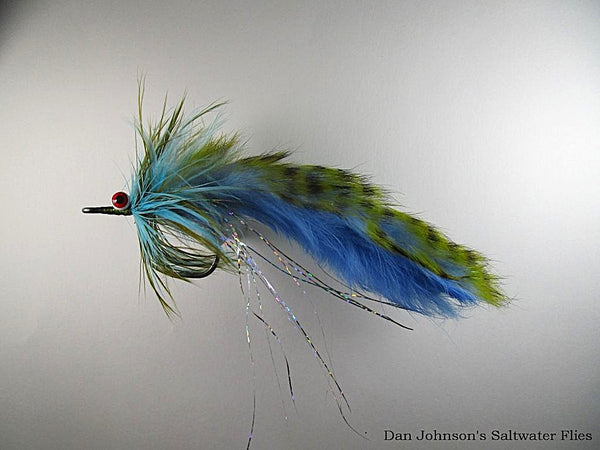 Double Bunny Pike Fly - Barred Olive Blue  WW1807