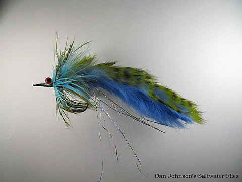 Double Bunny Pike Fly - Barred Olive Blue  WW1807