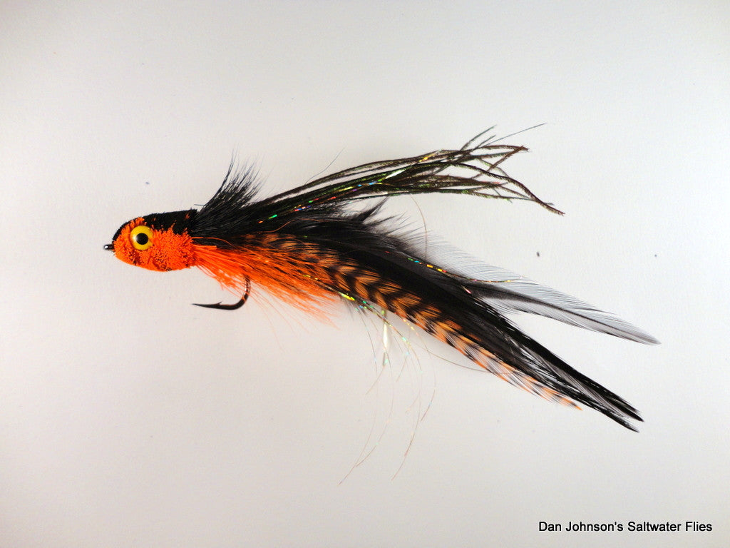Andino Deceiver - Orange Grizzly Black, Hackle  IF158GR