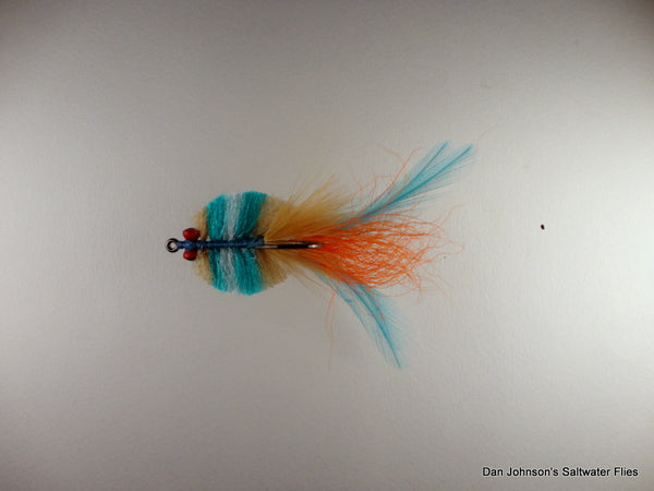 Louisiana Redfish Crab Tan Blue Orange CB036
