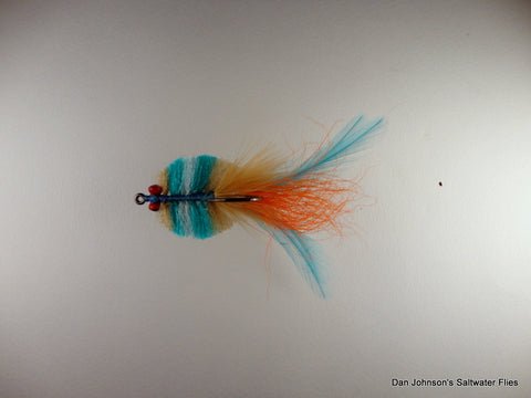 Louisiana Redfish Crab Tan Blue Orange CB036