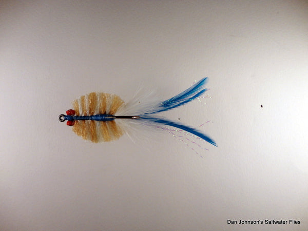 Louisiana Redfish Crab Tan White Blue CB037