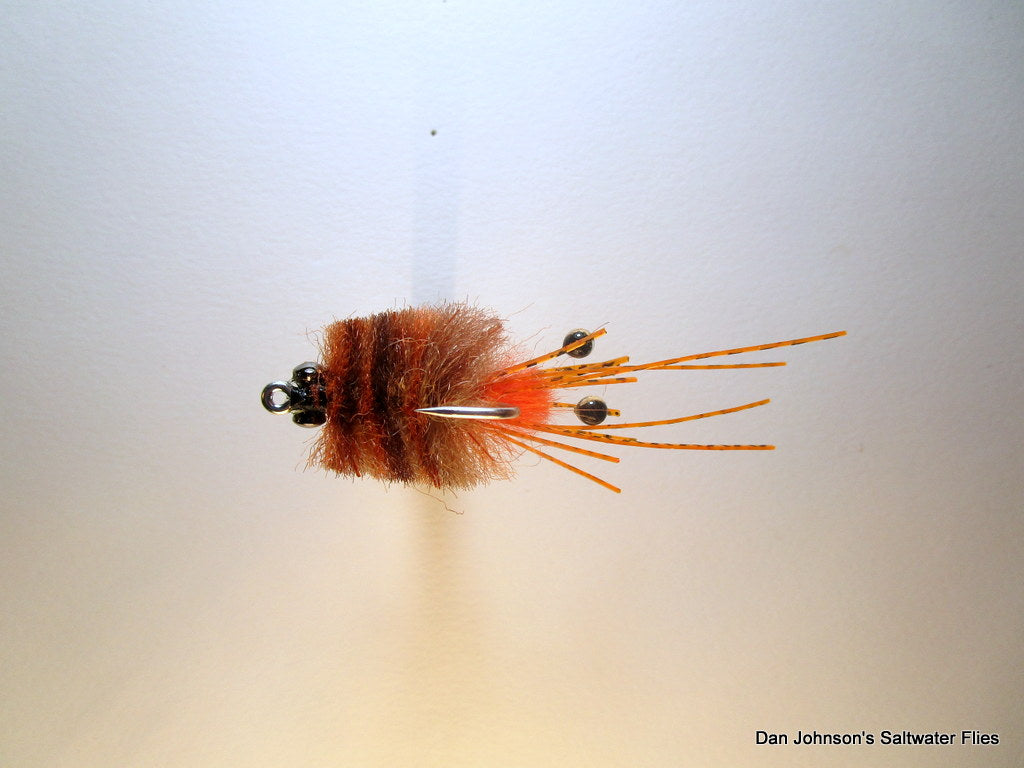 Crusty Fleeing Crab - Barred Orange Legs, Brown CB061