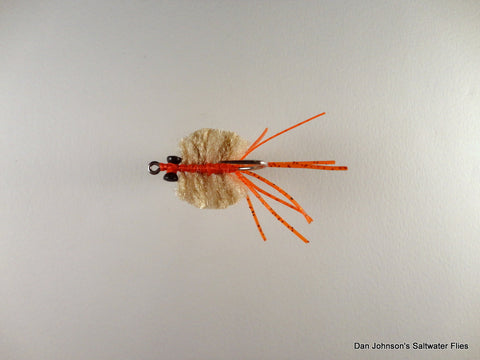 Fleeing Crab - Tan Cream Orange  CB013A
