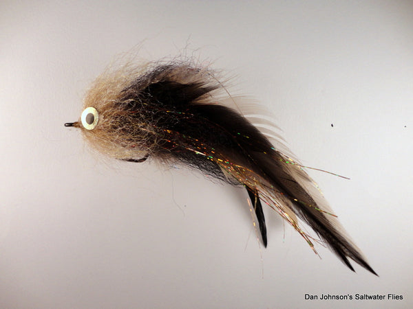 Brush Fly - Tan Black - Hackle  IF068G