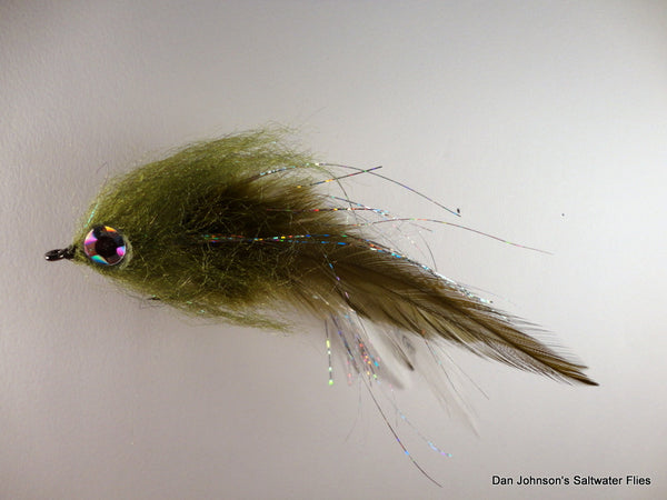 Brush Fly - Olive - Hackle  IF067A