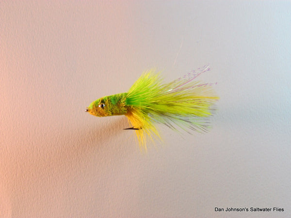 Deerhair Slider- Chartreuse Yellow   GS010C