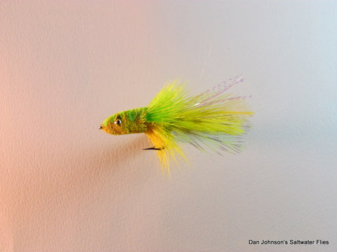 Deerhair Slider- Chartreuse Yellow   GS010C