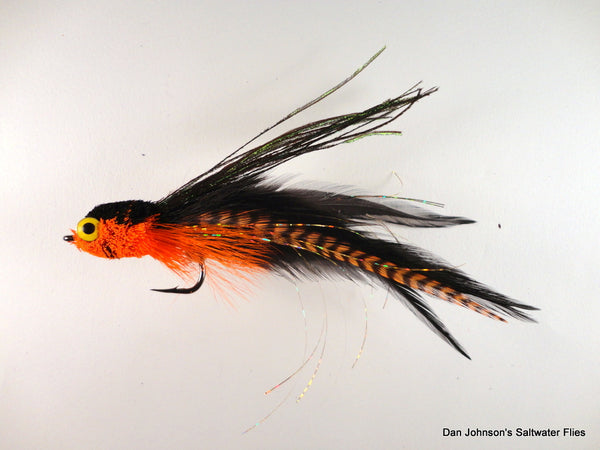 Flat Nose Andino Deceiver - Orange Grizzly Black, Hackle  IF513GR