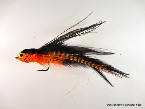 Flat Nose Andino Deceiver - Orange Grizzly Black, Hackle  IF513GR