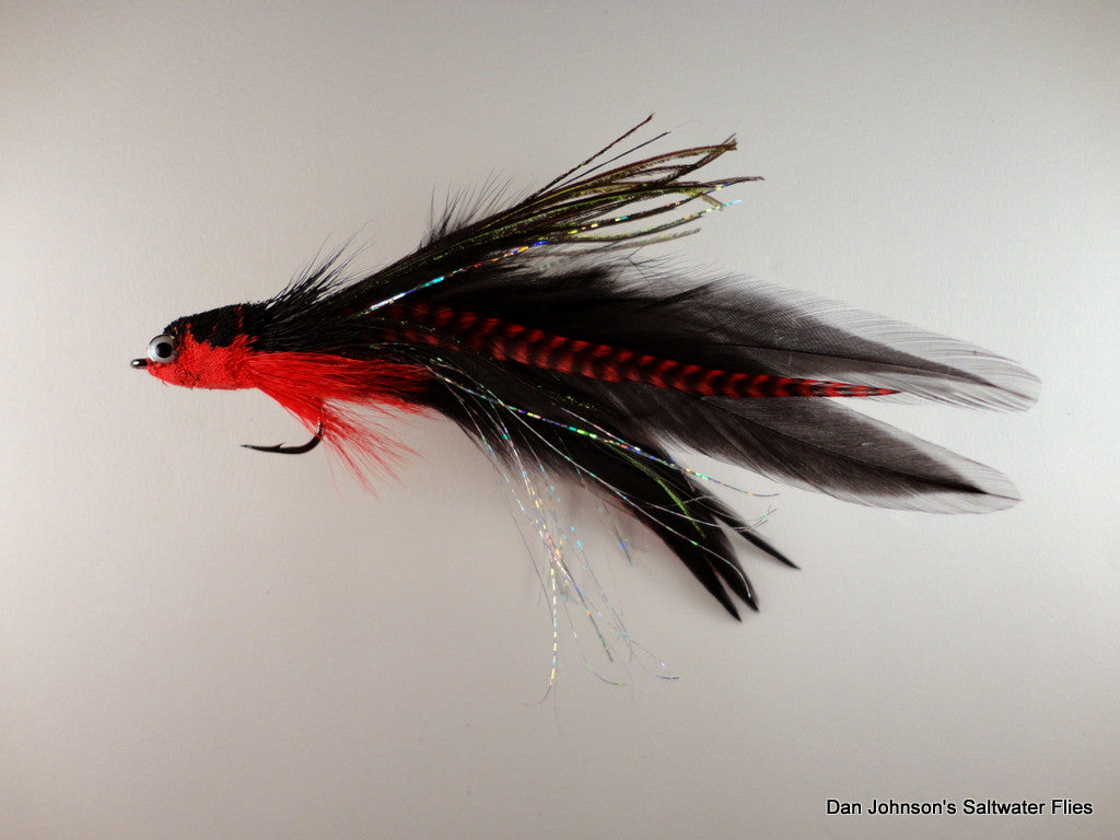 Flat Nose Andino Deceiver - Red Grizzly Black, Hackle  IF135GR