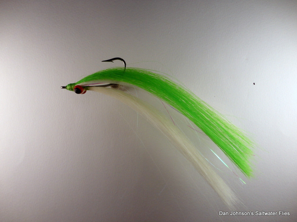 Offshore Clouser- Chartreuse White  GS020B