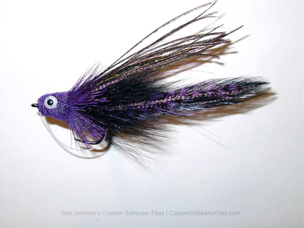 Andino Deceiver - Purple Grizzly Black, Hackle IF003
