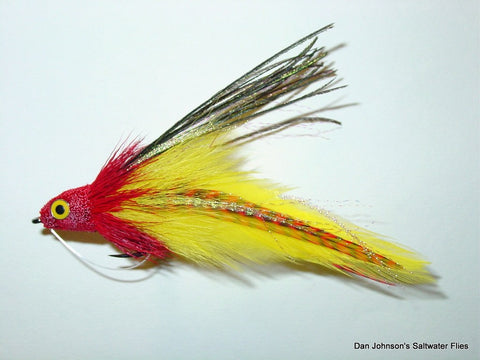 Andino Deceiver - Red Grizzly Yellow, Hackle  IF017GR