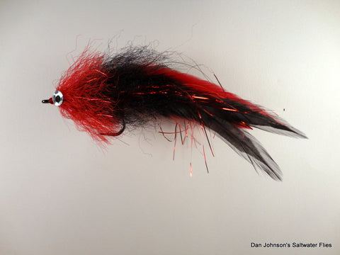 Brush Fly - Red Black - Hackle  IF068A