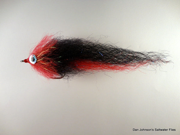 Brush Fly - Red Black - Synthetic  IF068B