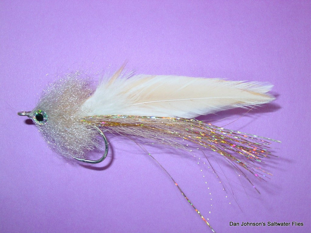 Brush Fly - Tan White- Hackle  IF068