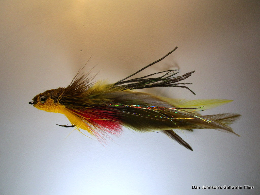 Andino Deceiver - Olive Yellow Red, Hackle IF696