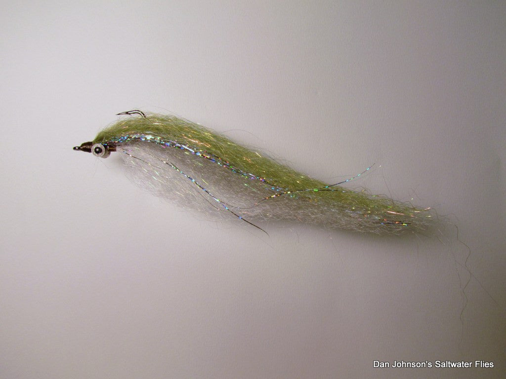 Mega Clouser - Olive White  IF069B