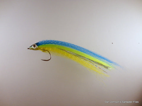 Ultrahair Baitfish  Blue Chartreuse Yellow IF076B