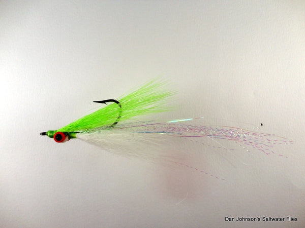 Flashtail Clouser - Chartreuse White IF105
