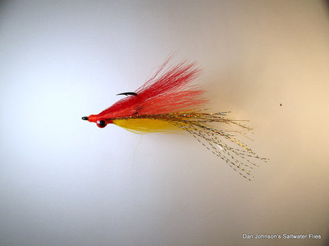 Flashtail Clouser - Red Orange Yellow IF106B