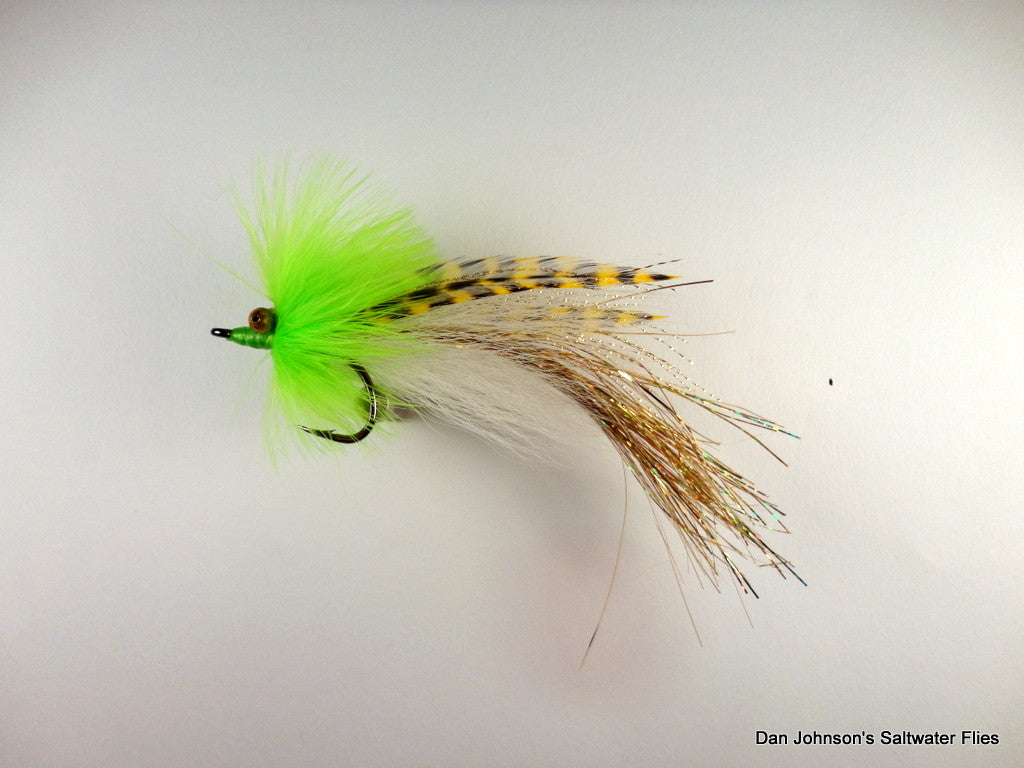 Flashtail Whistler -Chartreuse White Gold IF123
