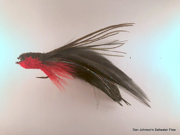 Andino Deceiver - Red Black, Bead Chain, Hackle  IF185BC