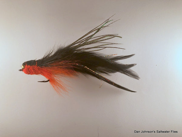 Andino Deceiver - Orange Black, Bead Chain, Hackle  IF186BC