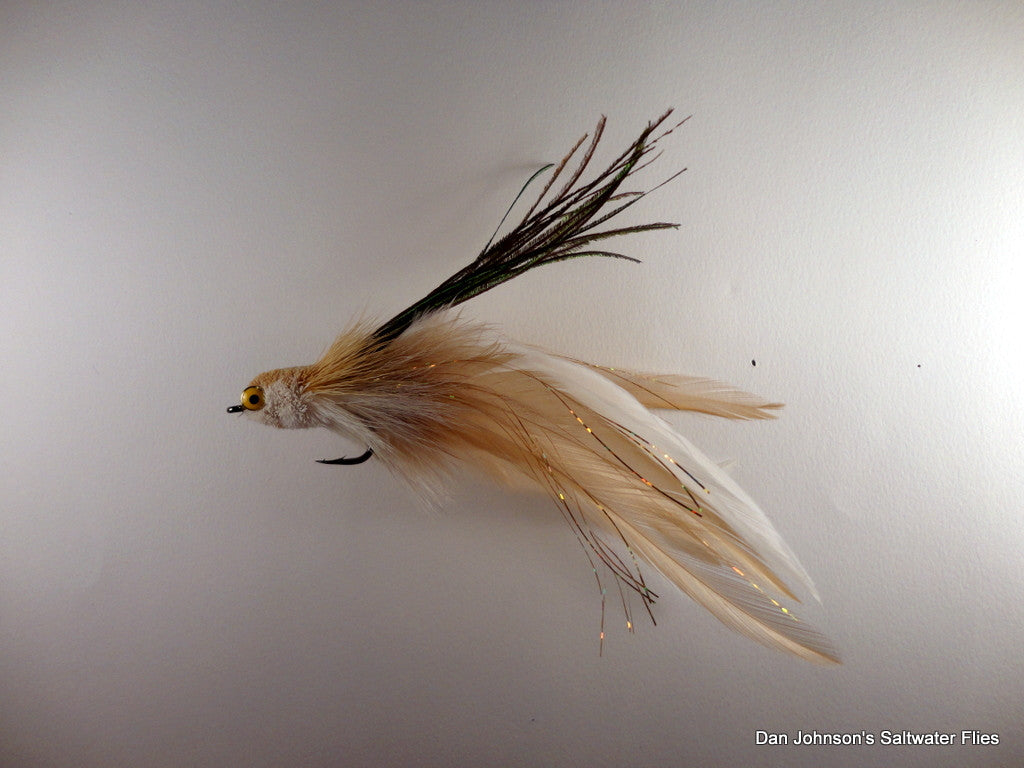 Flat Nose Andino Deceiver -Tan White, Hackle  IF188