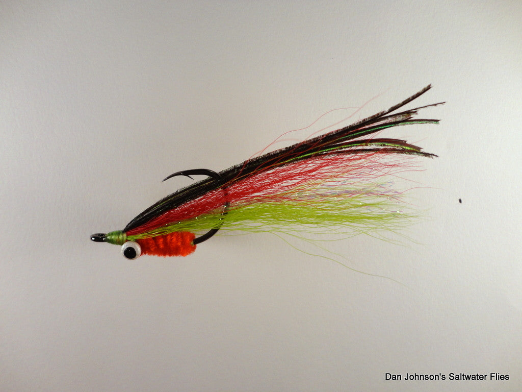 Tigerfish Clouser - Red Chartreuse Orange - IF199