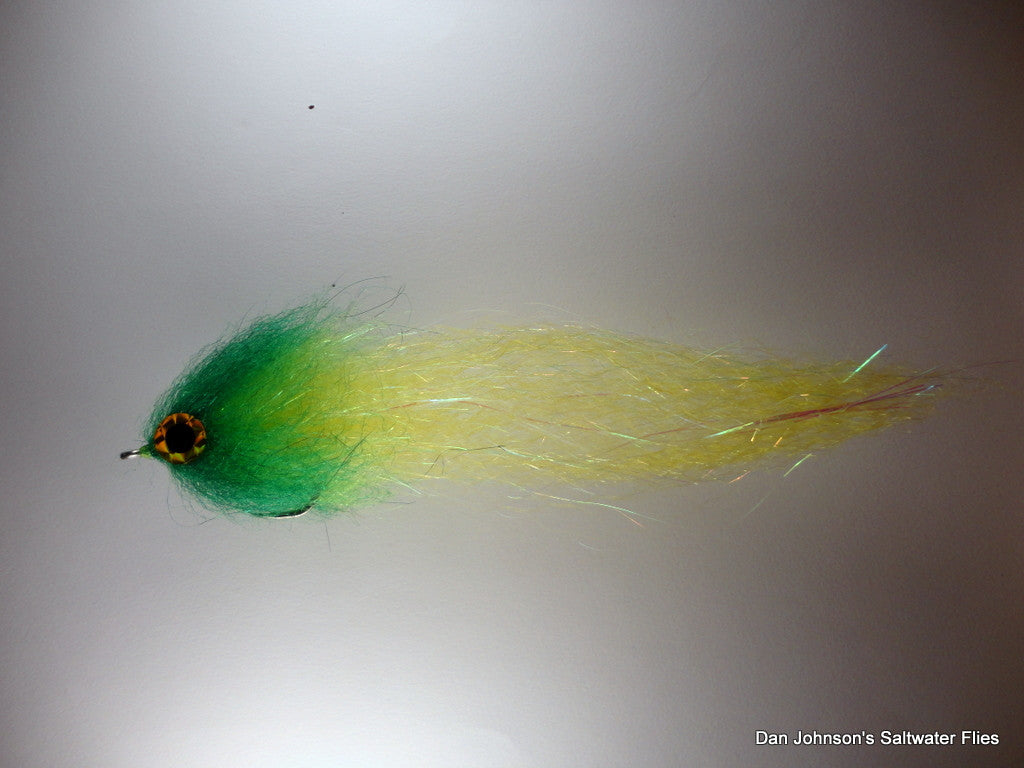 Brush Fly - Green Chartreuse Yellow - Synthetic  IF206A