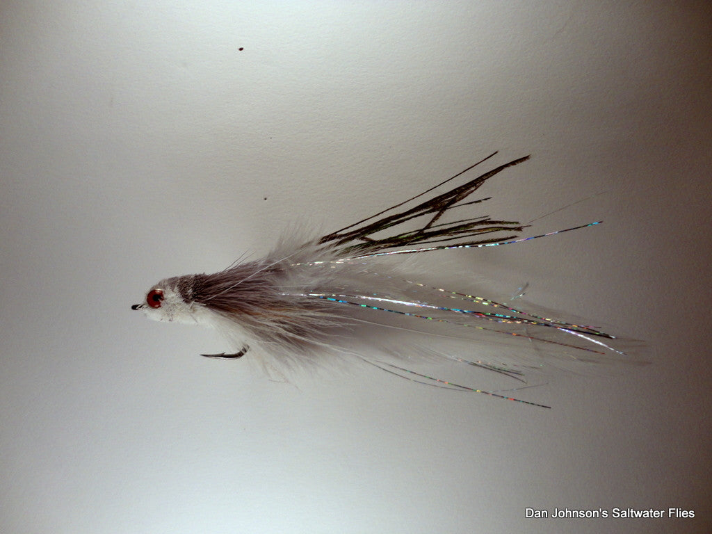 Flat Nose Andino Deceiver - Gray White, Hackle IF230A
