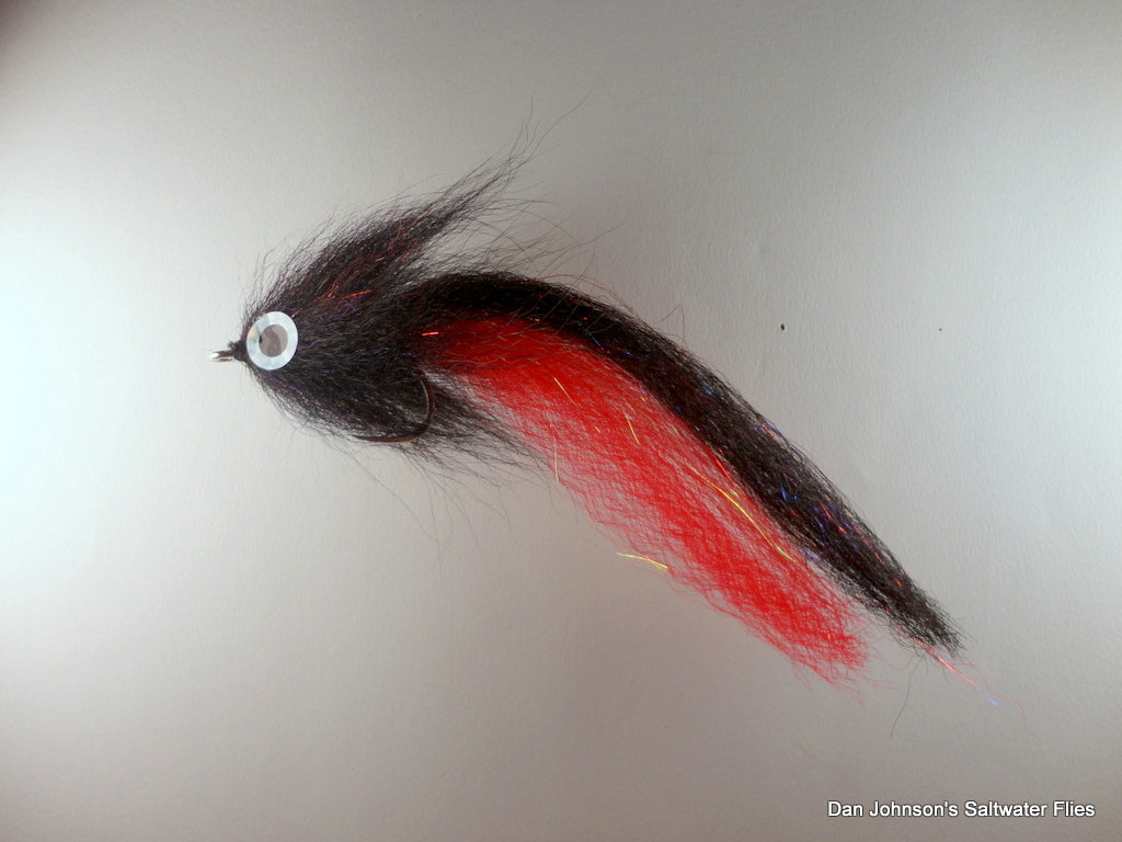 Brush Fly - Black Red - Synthetic  IF267