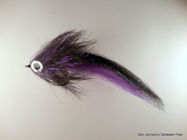 Brush Fly -Black Purple- Synthetic  IF272