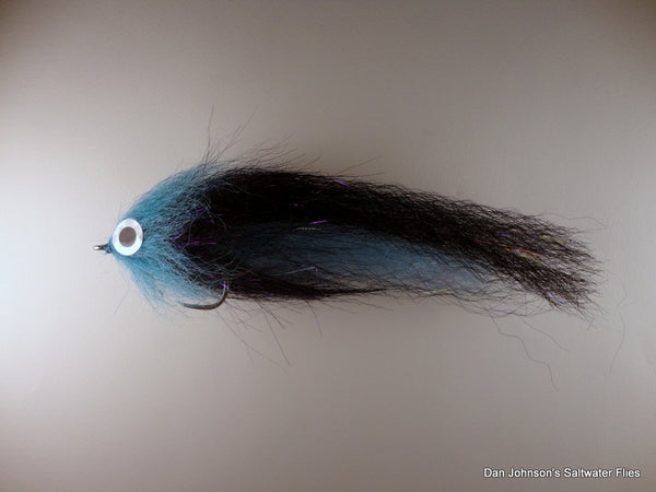 Brush Fly - Blue Black - Synthetic  IF281