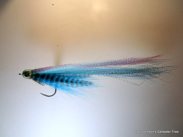 Puck's Not-So-Baby Peacock Streamer - Blue Silver  IF317